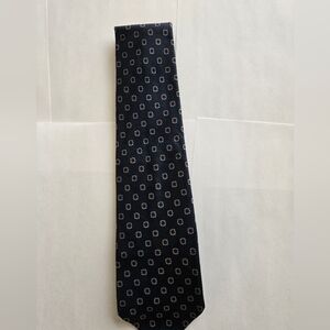 Liberty of London Navy Floral Medallion Silk Tie